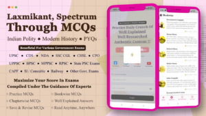One Stop Solution For General Studies Through MCQs or PYQs In Bilingual Mode (English/Hindi). Highly Beneficial For - UPSC, PSC, CDS, NDA, UPPSC, RPSC, BPSC, MPPSC, TNPSC, UKPSC, APPSC, MPSC, Police SI/Constable, RRB NTPC, SSC CGL, CHSL, GD, CPO/CISF, Lekhpal, Patwari and many other sarkari exam / sarkari job. upsc prelims gk questions uppsc bpsc